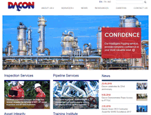 Tablet Screenshot of dacon-inspection.com